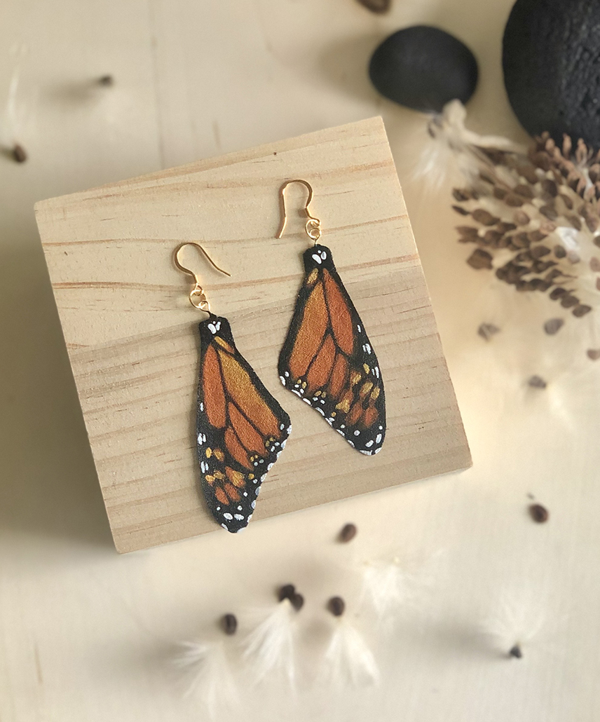 Butterfly wing earrings