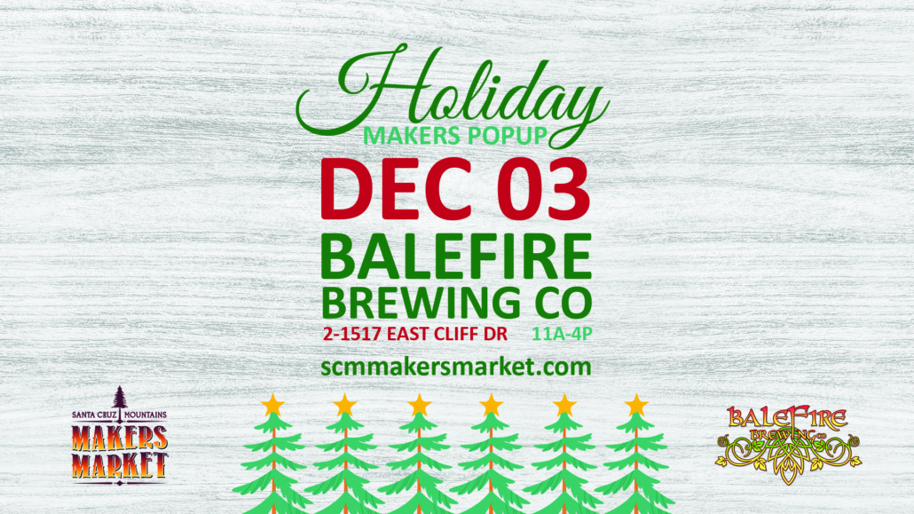 BaleFire Brewing Co Holiday Makers Pop-up DEC 3